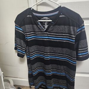 Black and Blue Striped T-Shirt